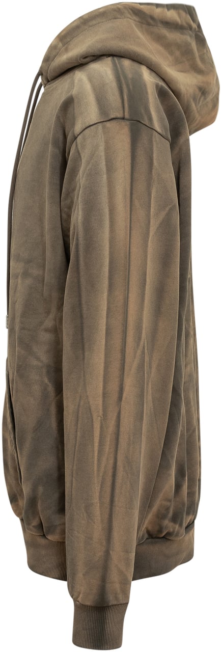 GCDS Felpa con Cappuccio Tie-Dye GCDS Groen