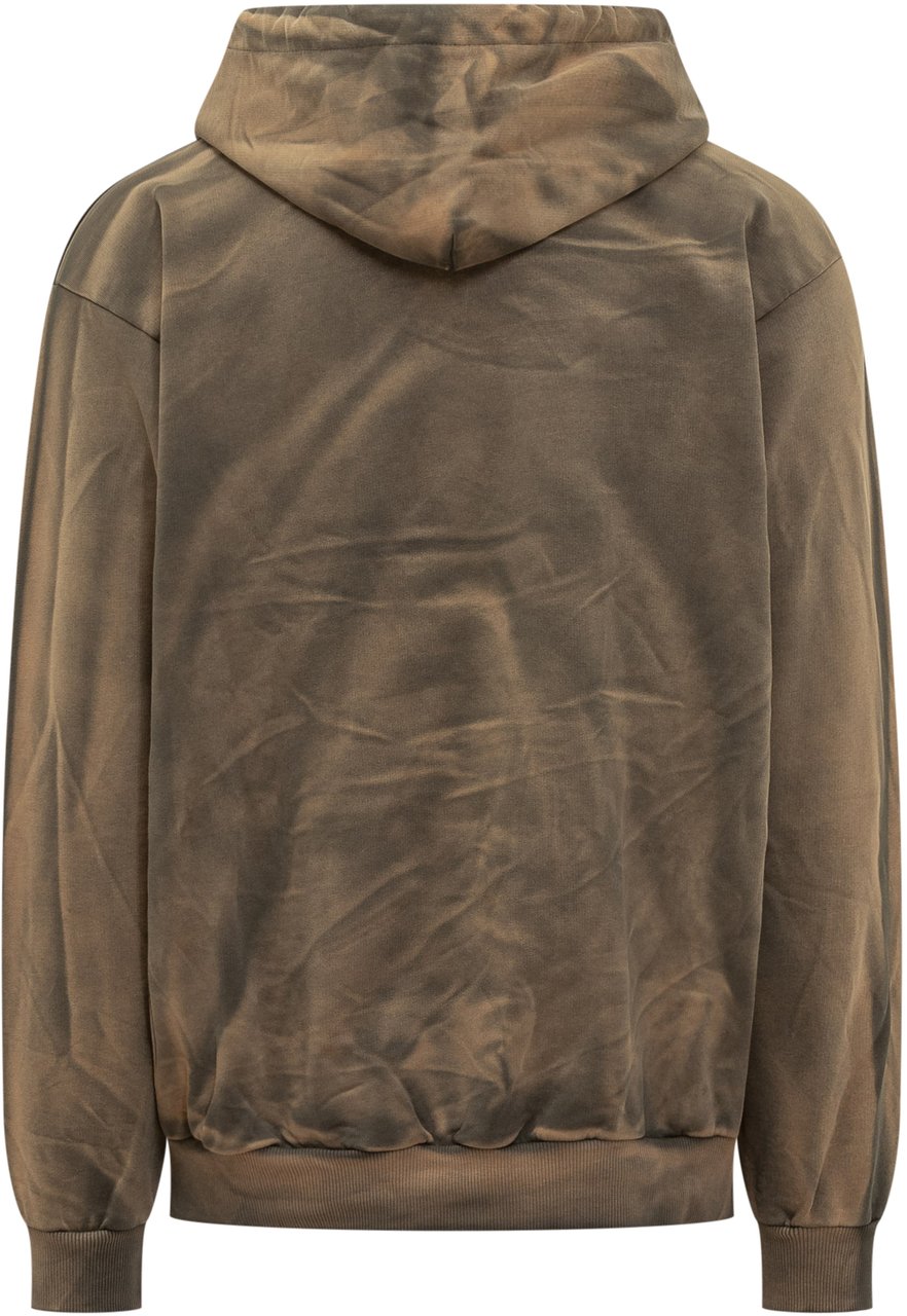 GCDS Felpa con Cappuccio Tie-Dye GCDS Groen