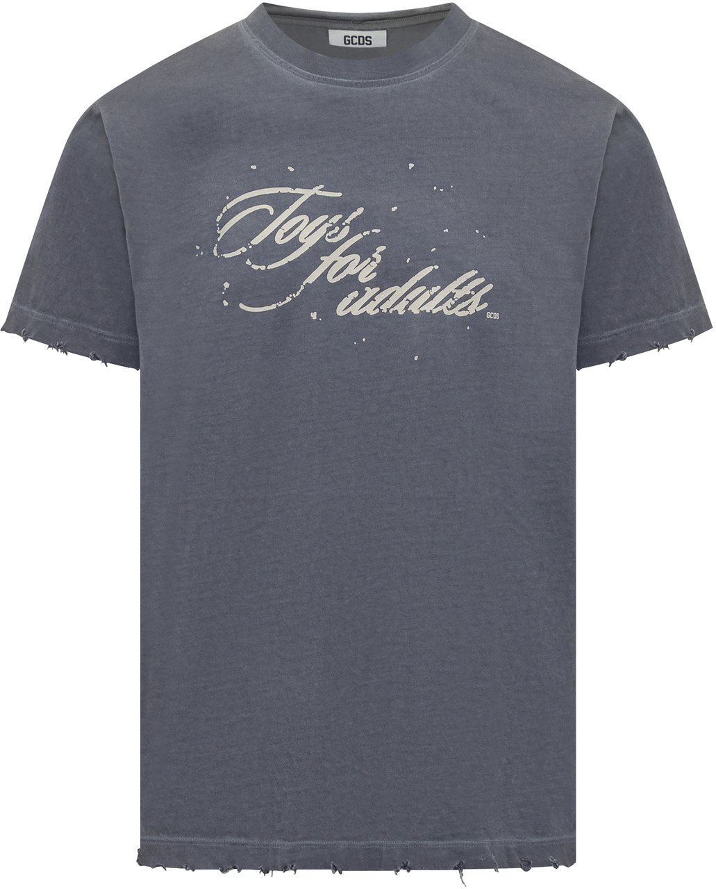 GCDS GCDS T-shirt Grigia con Stampa Toys for Adults Grijs
