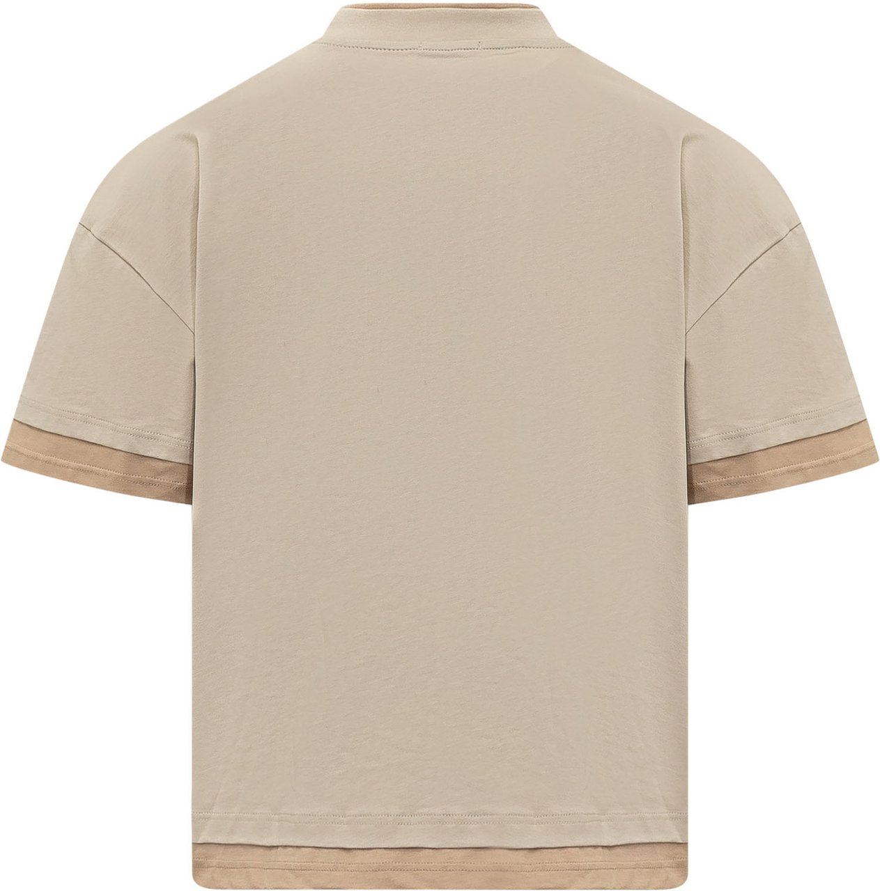 GCDS T-shirt con Logo Traforato Beige