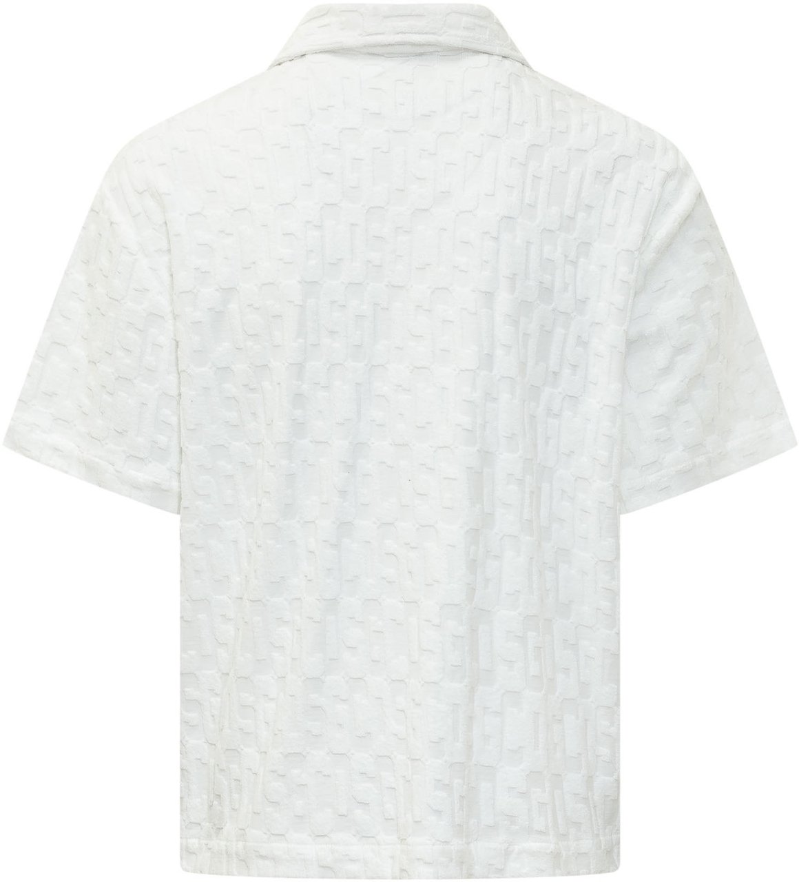 GCDS Camicia Bowling con Tasca Applicata Wit