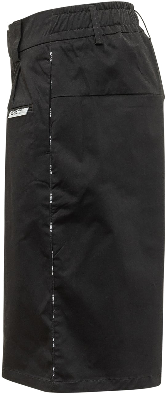 GCDS Bermuda Neri Logo Piping Zwart