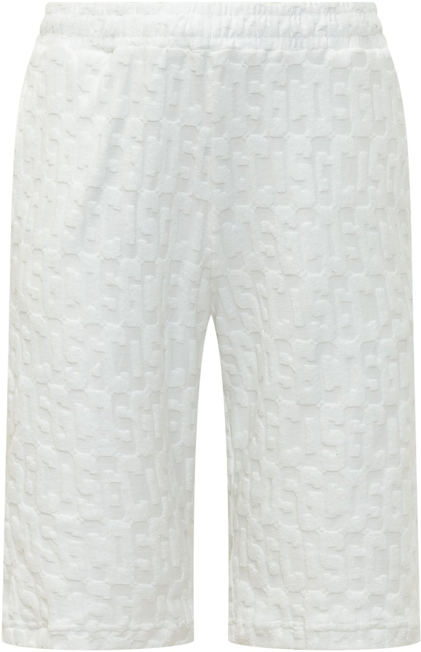 GCDS Bermuda Bianchi Monogram Wit