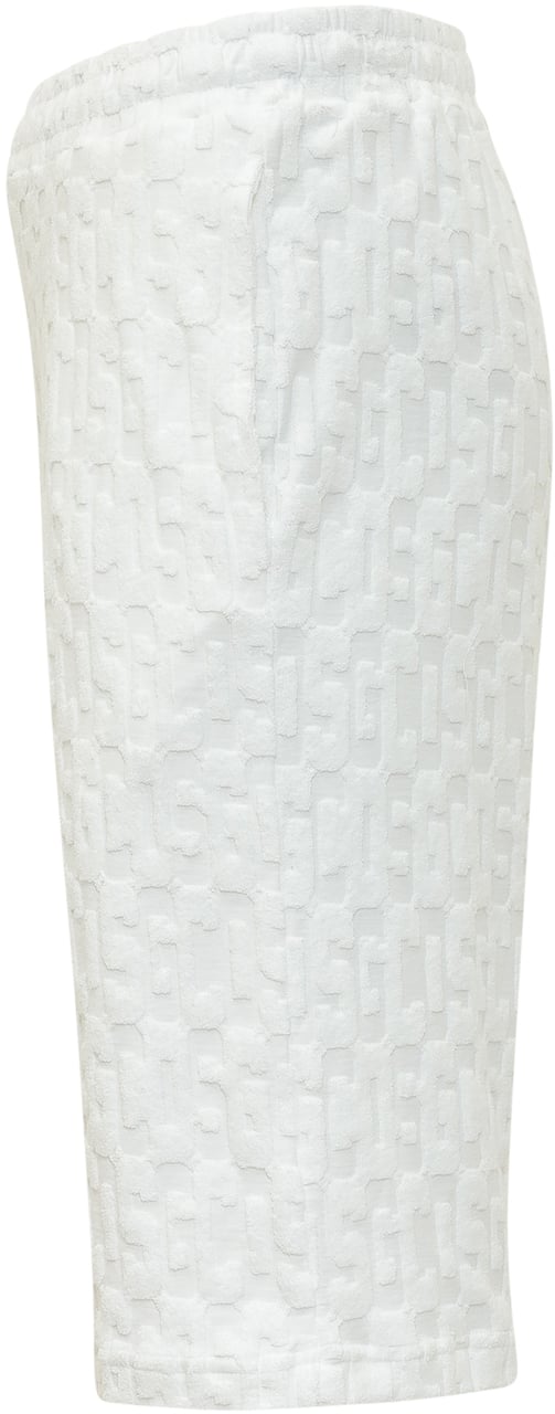 GCDS Bermuda Bianchi Monogram Wit