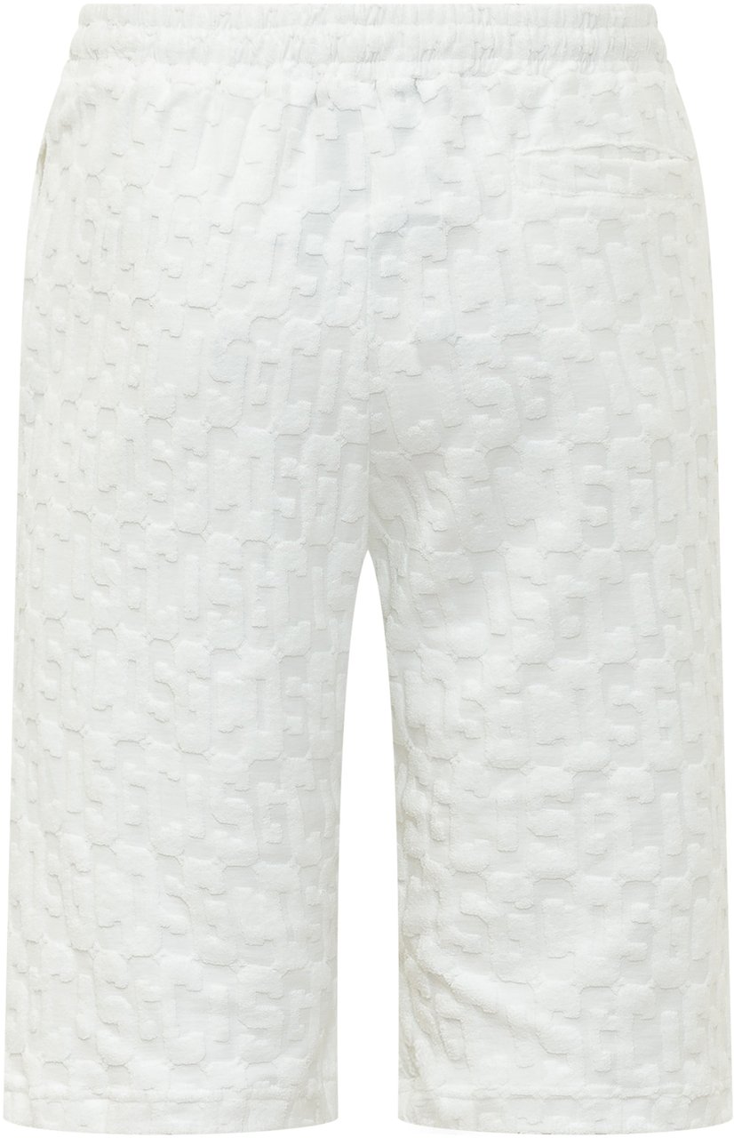 GCDS Bermuda Bianchi Monogram Wit