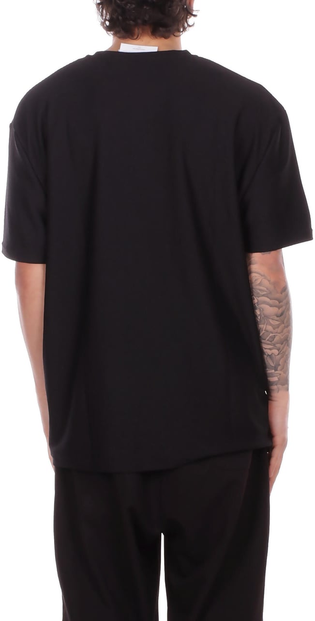 GCDS T-Shirts And Polos Black White Zwart