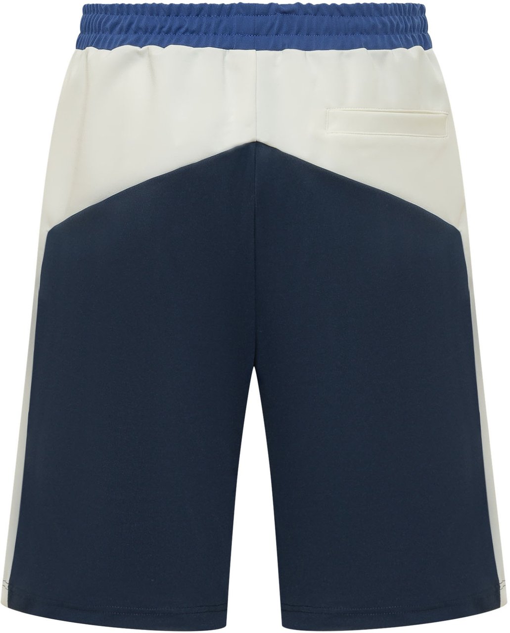 GCDS Shorts Color Block con Vita Elasticizzata Navy