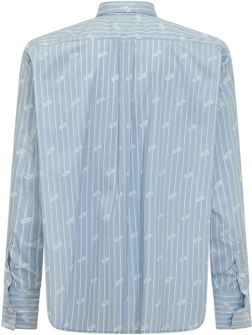 GCDS Camicia con Colletto e Tasche Lichtblauw