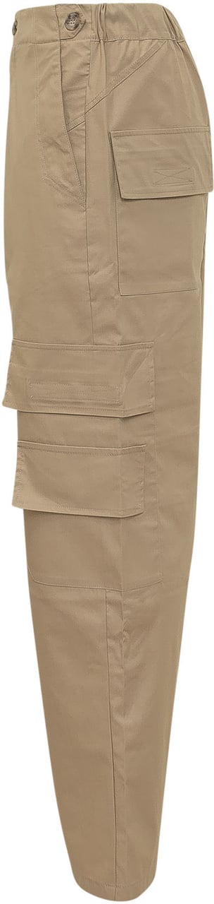 GCDS Pantaloni Cargo con Tasche Applicate Beige
