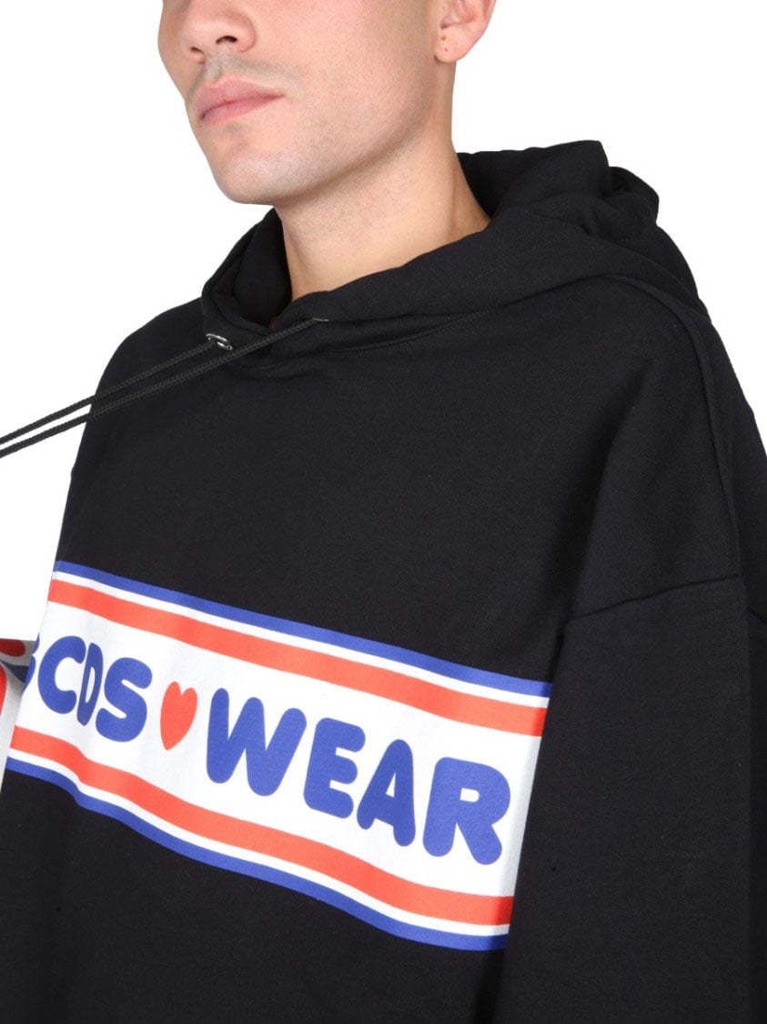 GCDS "Cute Tape" Logo Sweatshirt Zwart