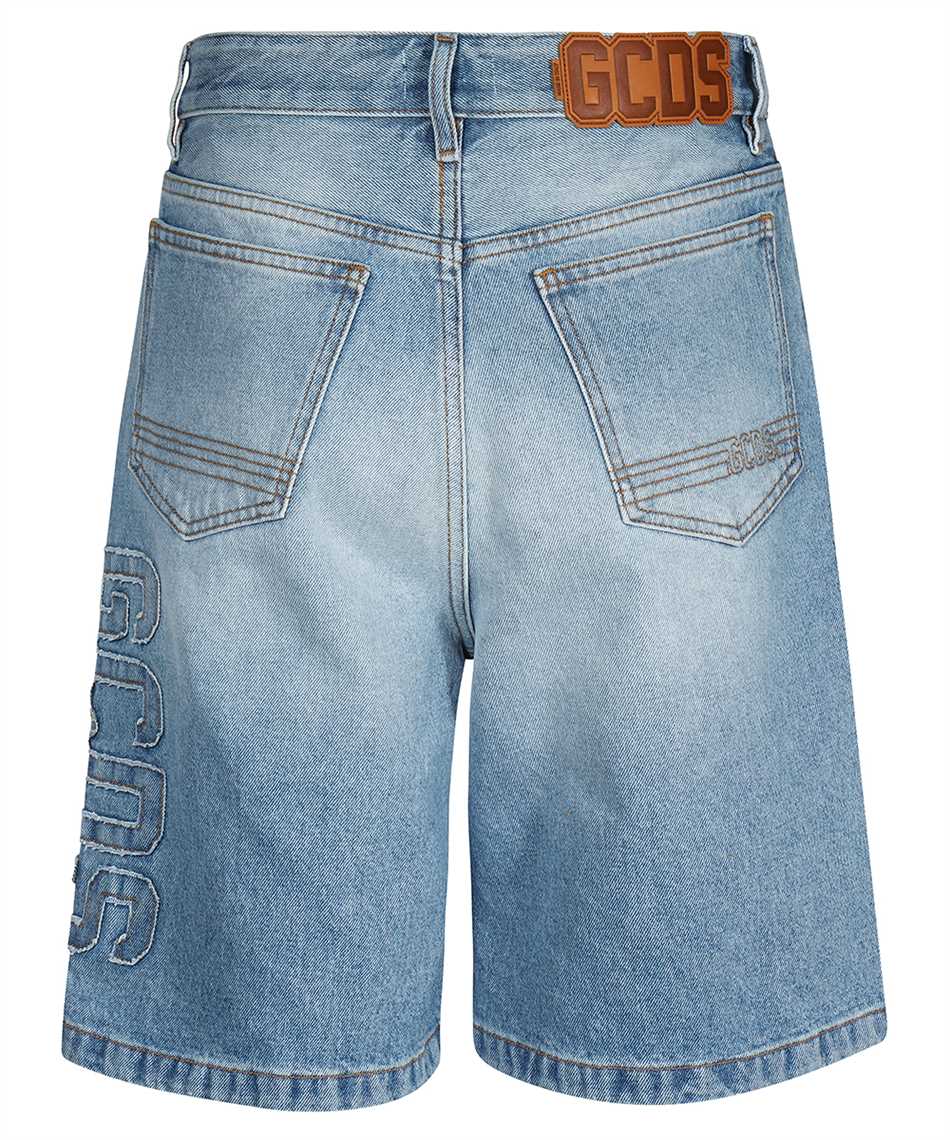 GCDS Denim bermuda shorts Blauw