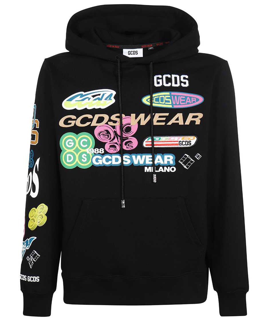 GCDS Cotton hoodie Zwart