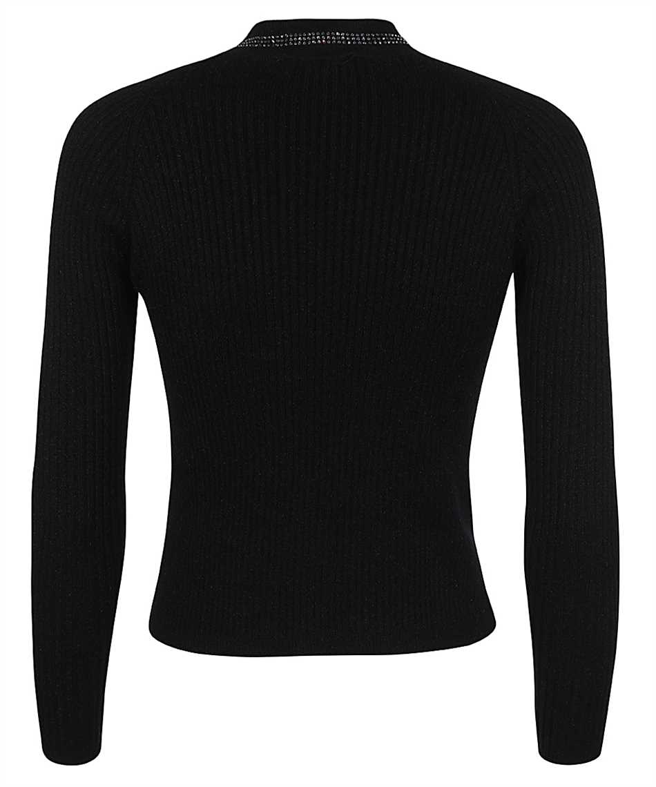 GCDS Ribbed knit top Zwart