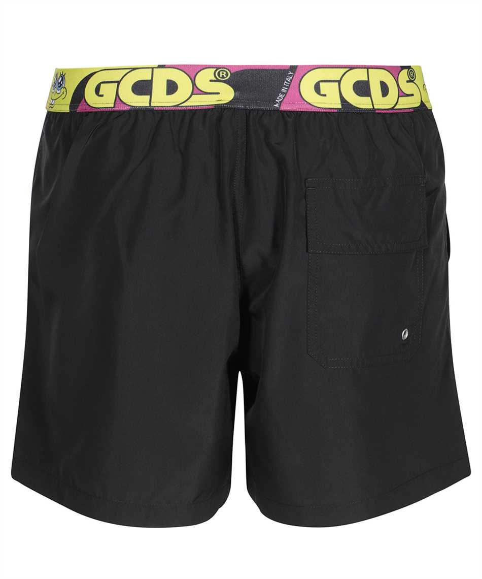 GCDS Nylon swim shorts Zwart