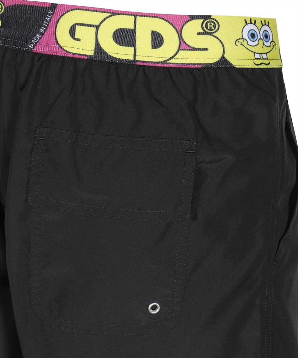 GCDS Nylon swim shorts Zwart