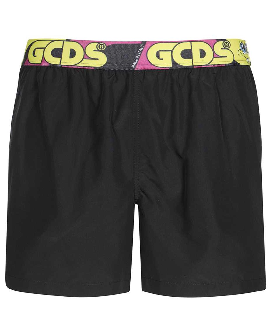 GCDS Nylon swim shorts Zwart