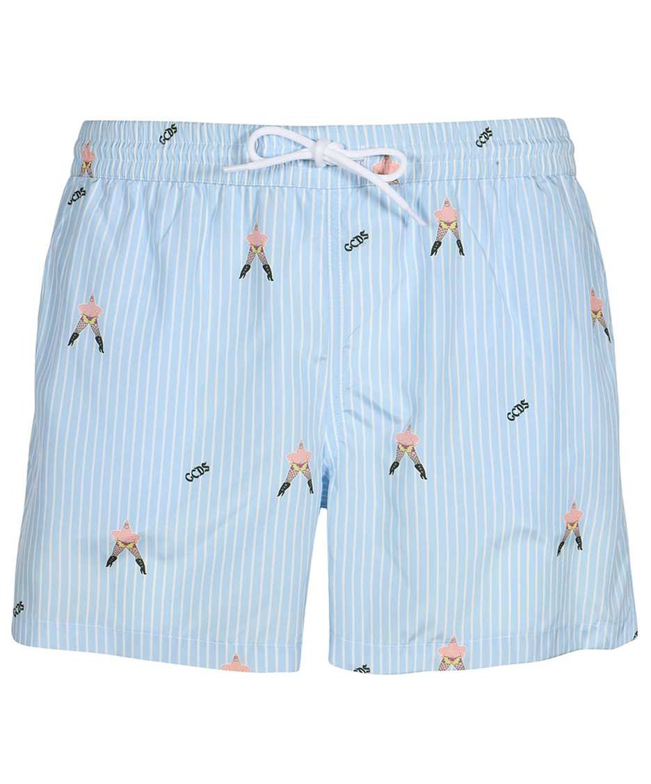 GCDS Swim shorts Lichtblauw