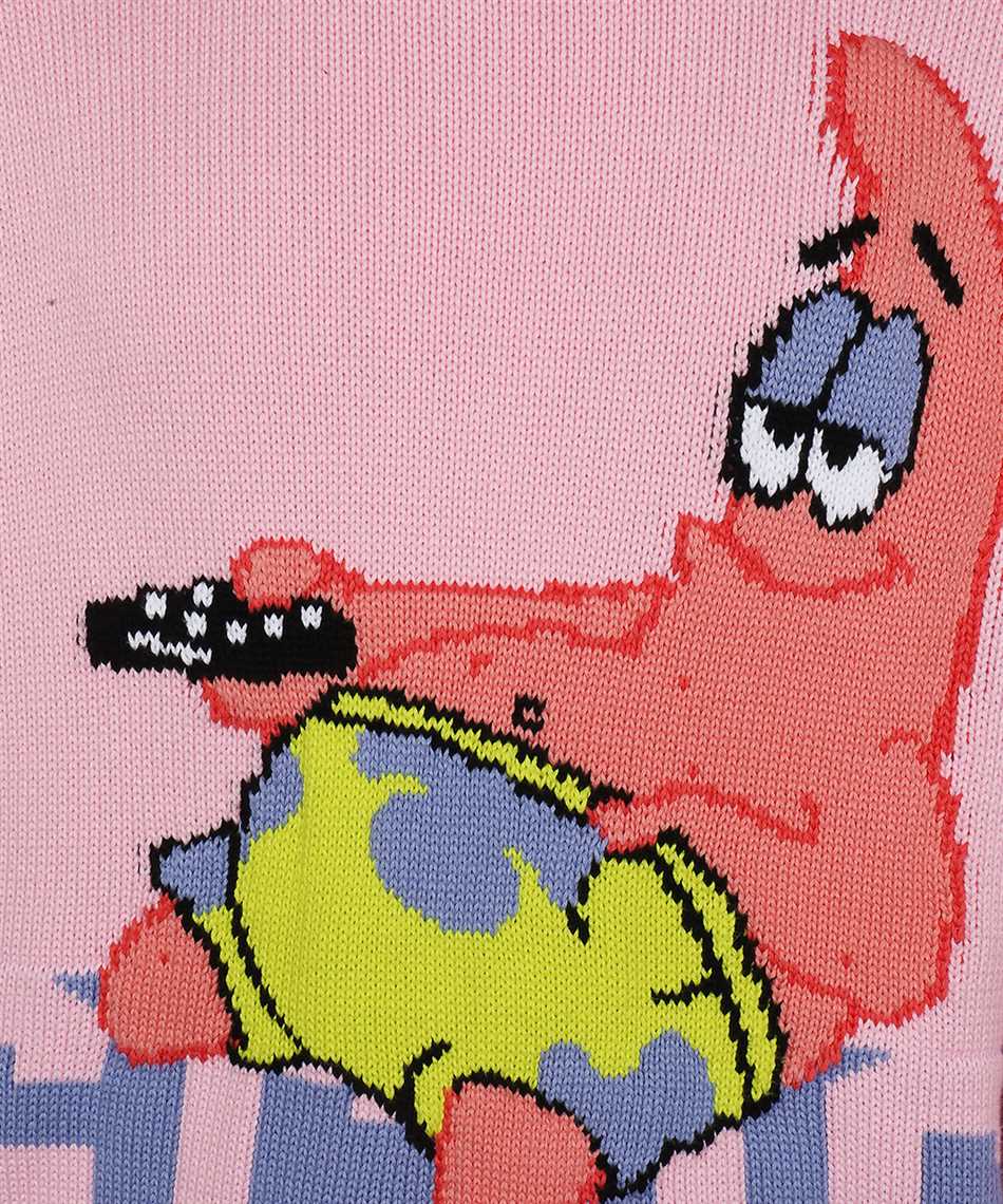 GCDS Cotton crew-neck sweater Roze