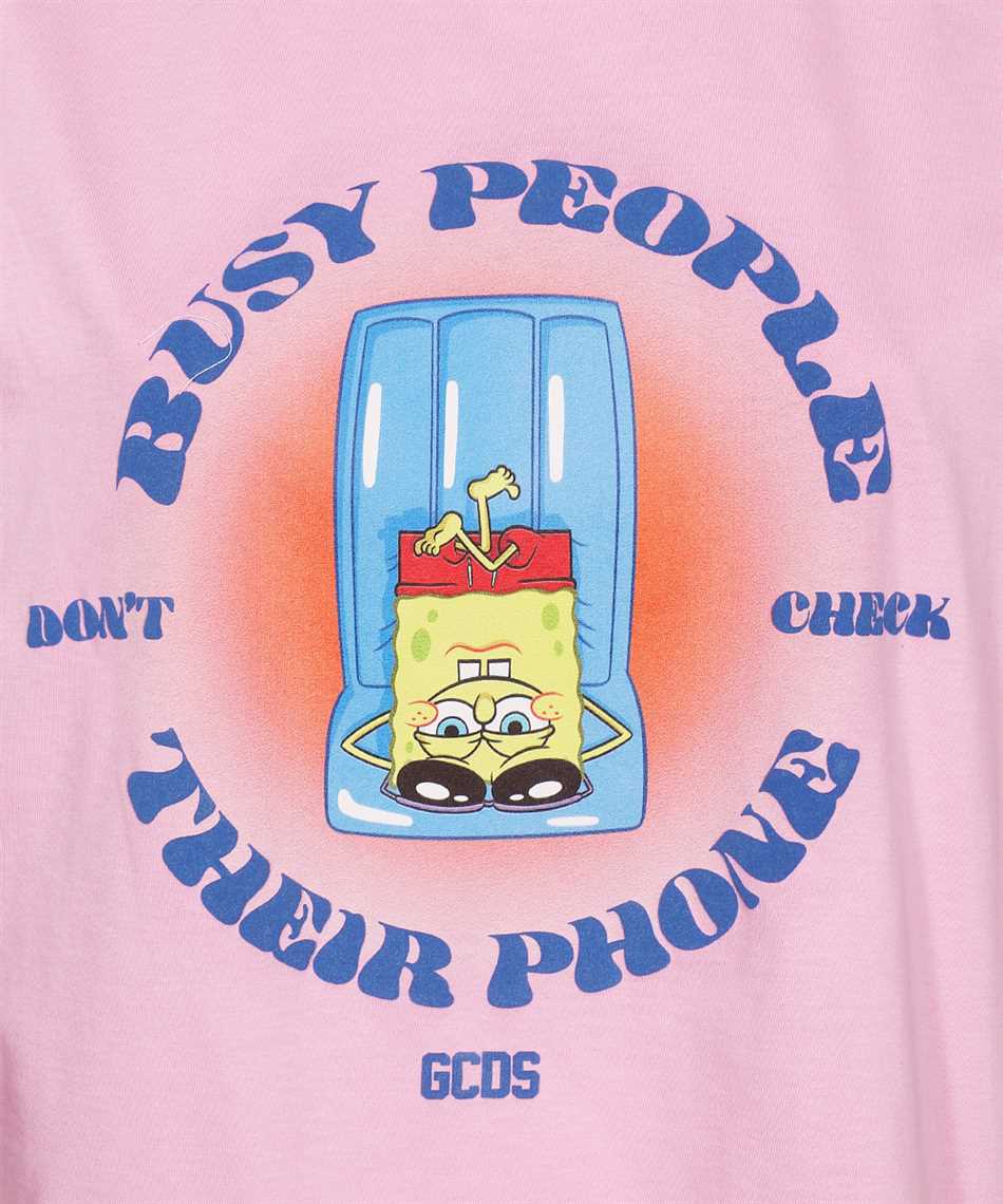 GCDS Cotton T-shirt Roze