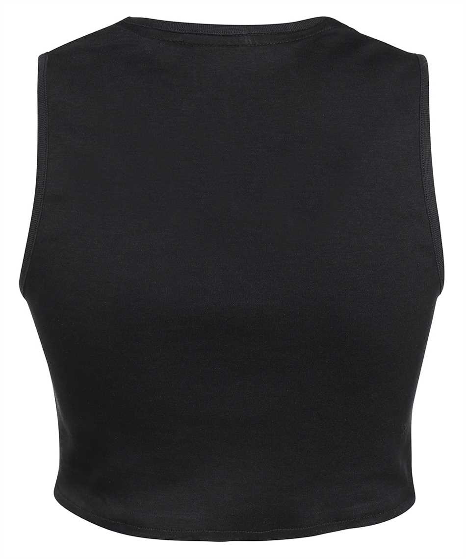 GCDS Cotton crop-top Zwart