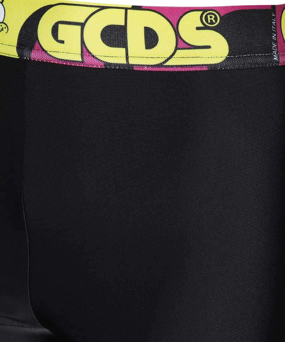 GCDS Logo print shorts Zwart