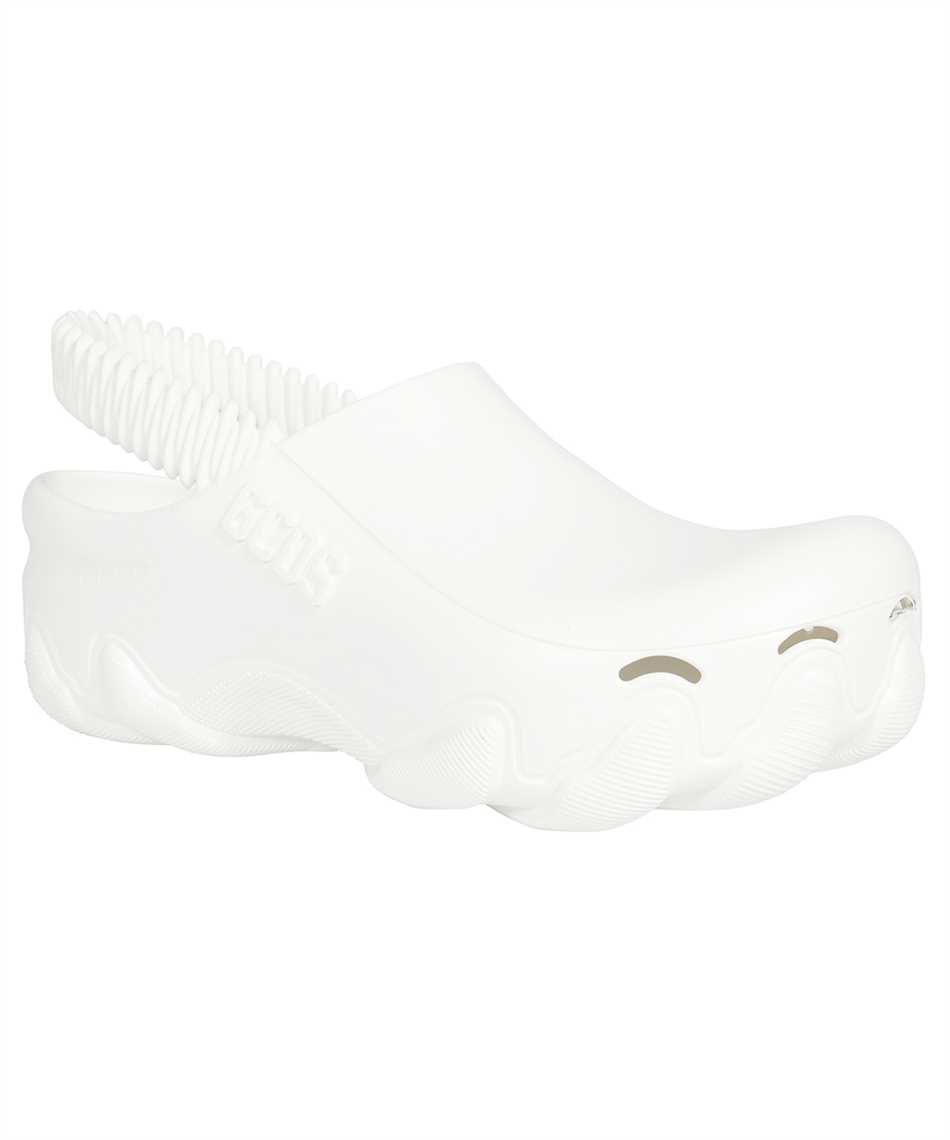 GCDS Ibex Logo detail rubber mules Wit