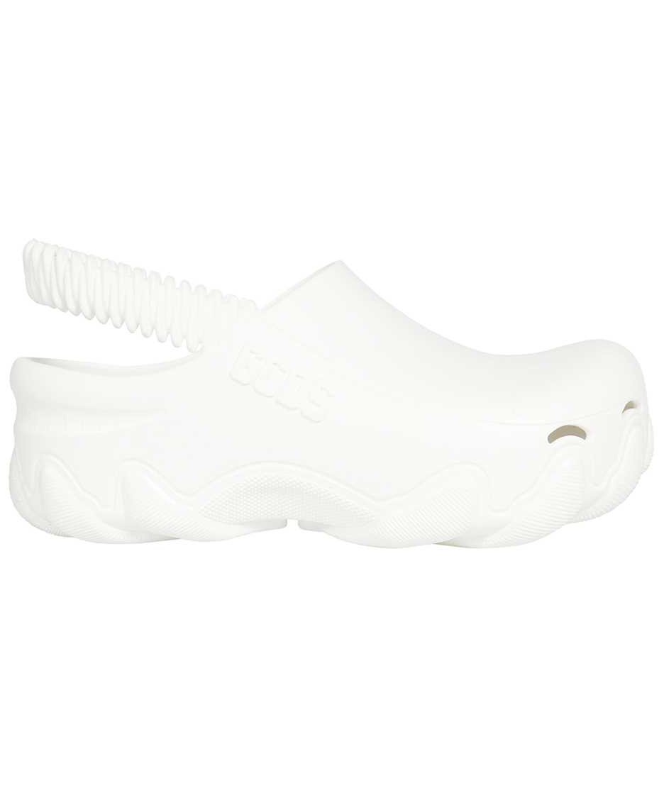 GCDS Ibex Logo detail rubber mules Wit