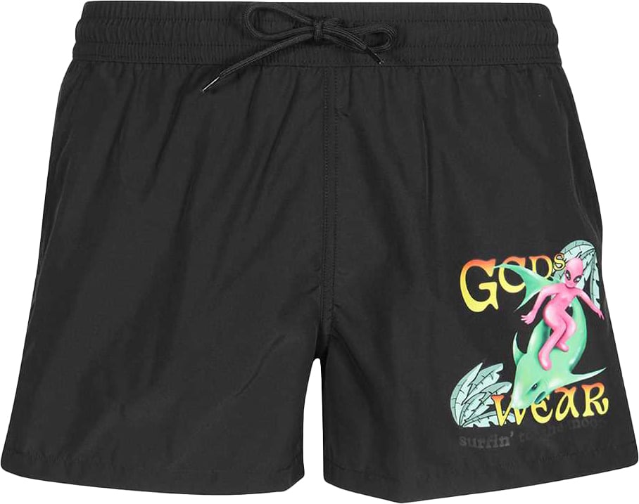 GCDS Swim shorts Zwart