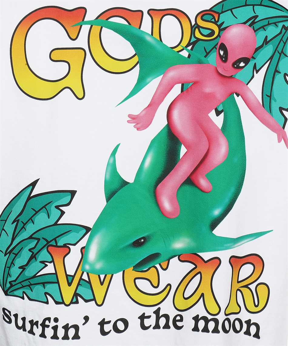 GCDS Cotton T-shirt Wit