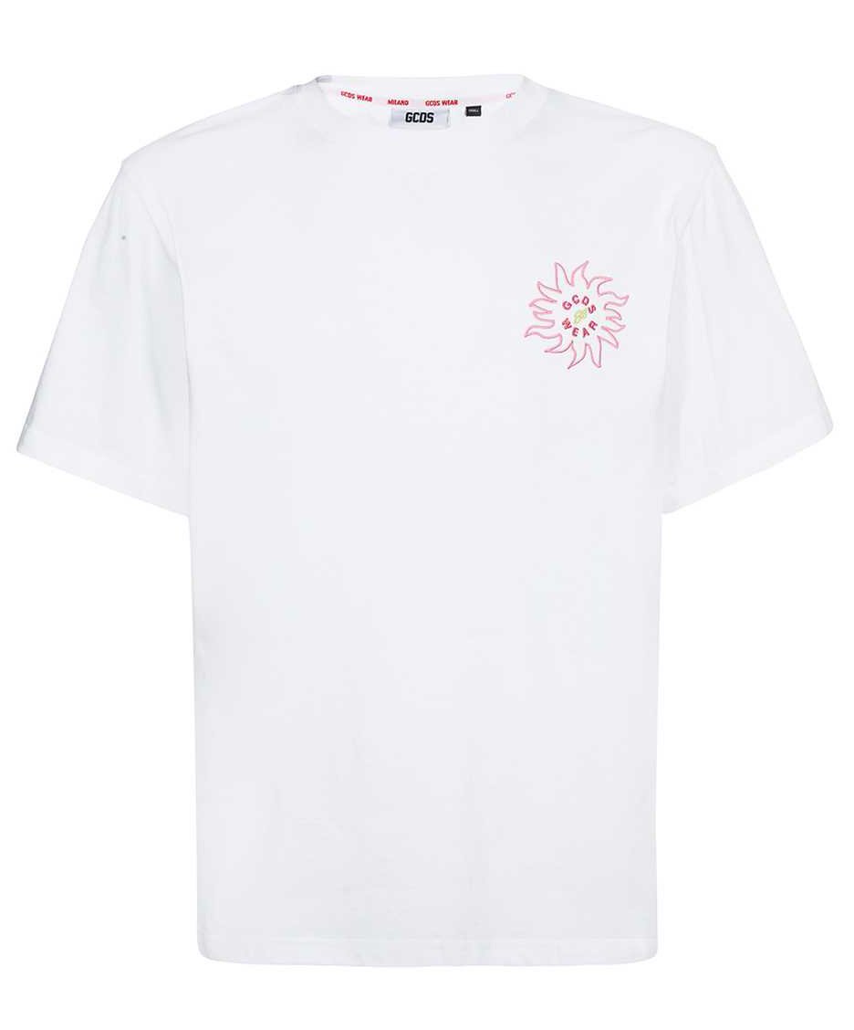 GCDS Cotton T-shirt Wit