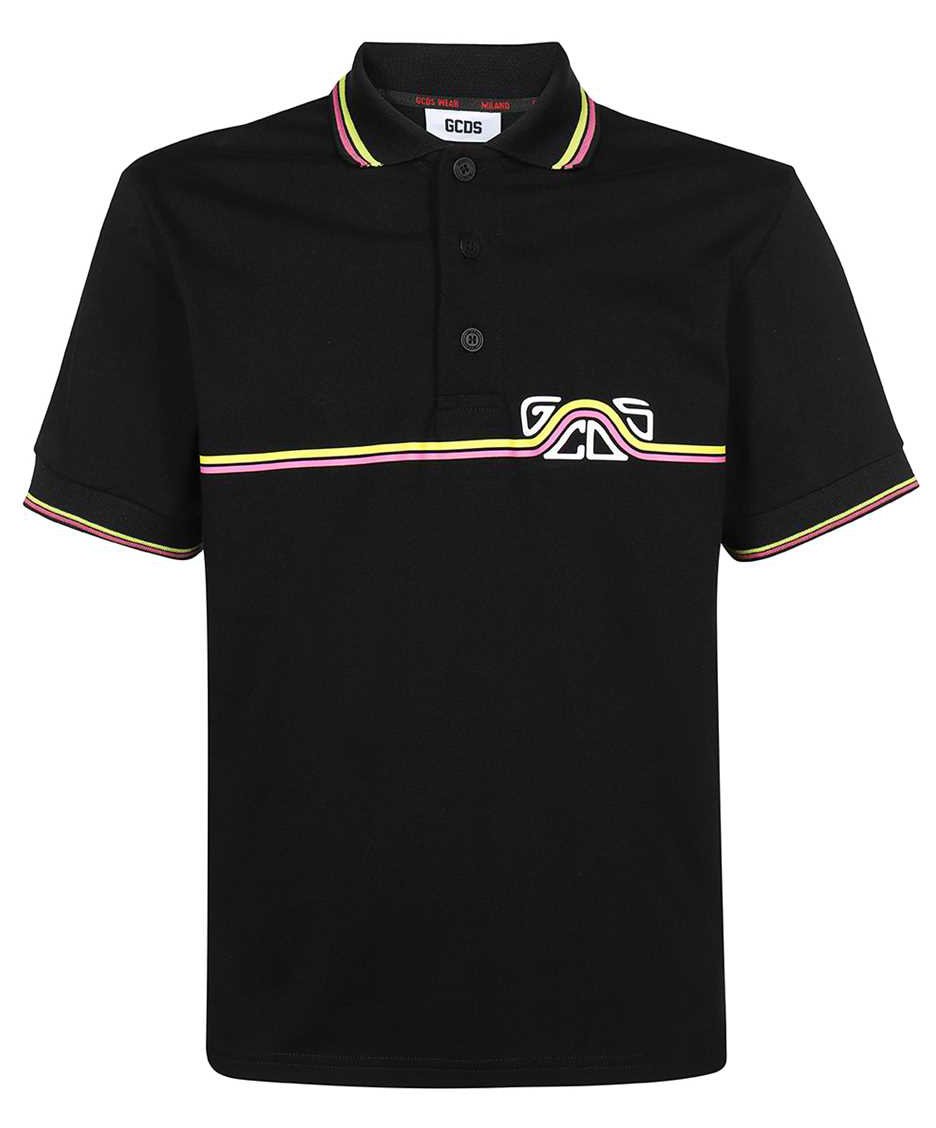 GCDS Cotton crew-neck T-shirt Zwart