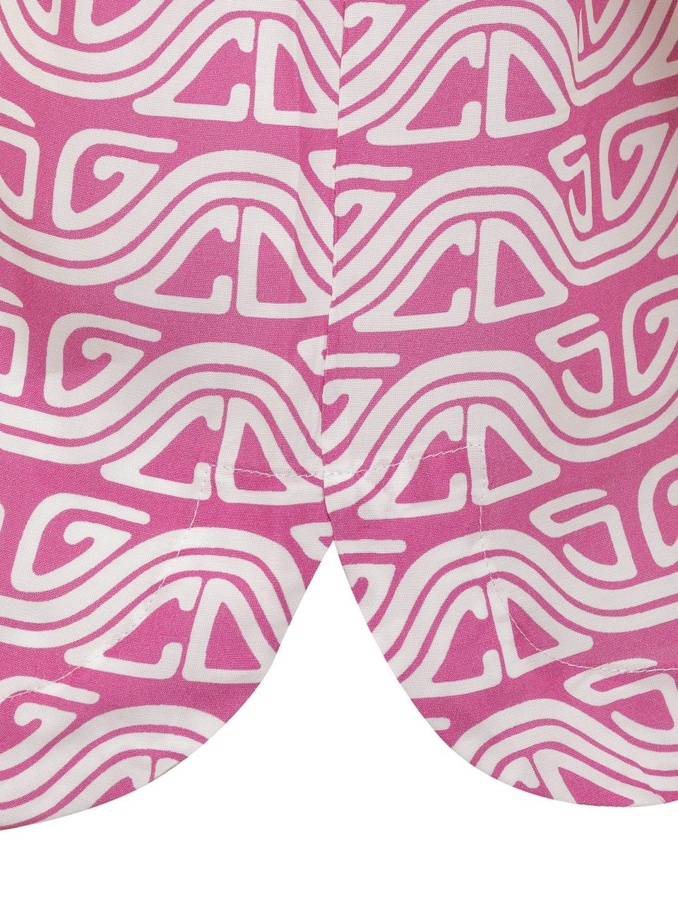 GCDS Camicia Waved Logo Rood