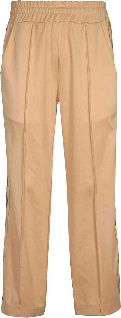 GCDS Techno fabric track pants Beige