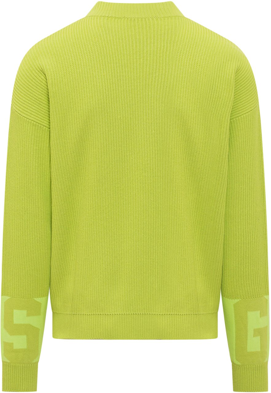 GCDS Maglione Low Band Groen
