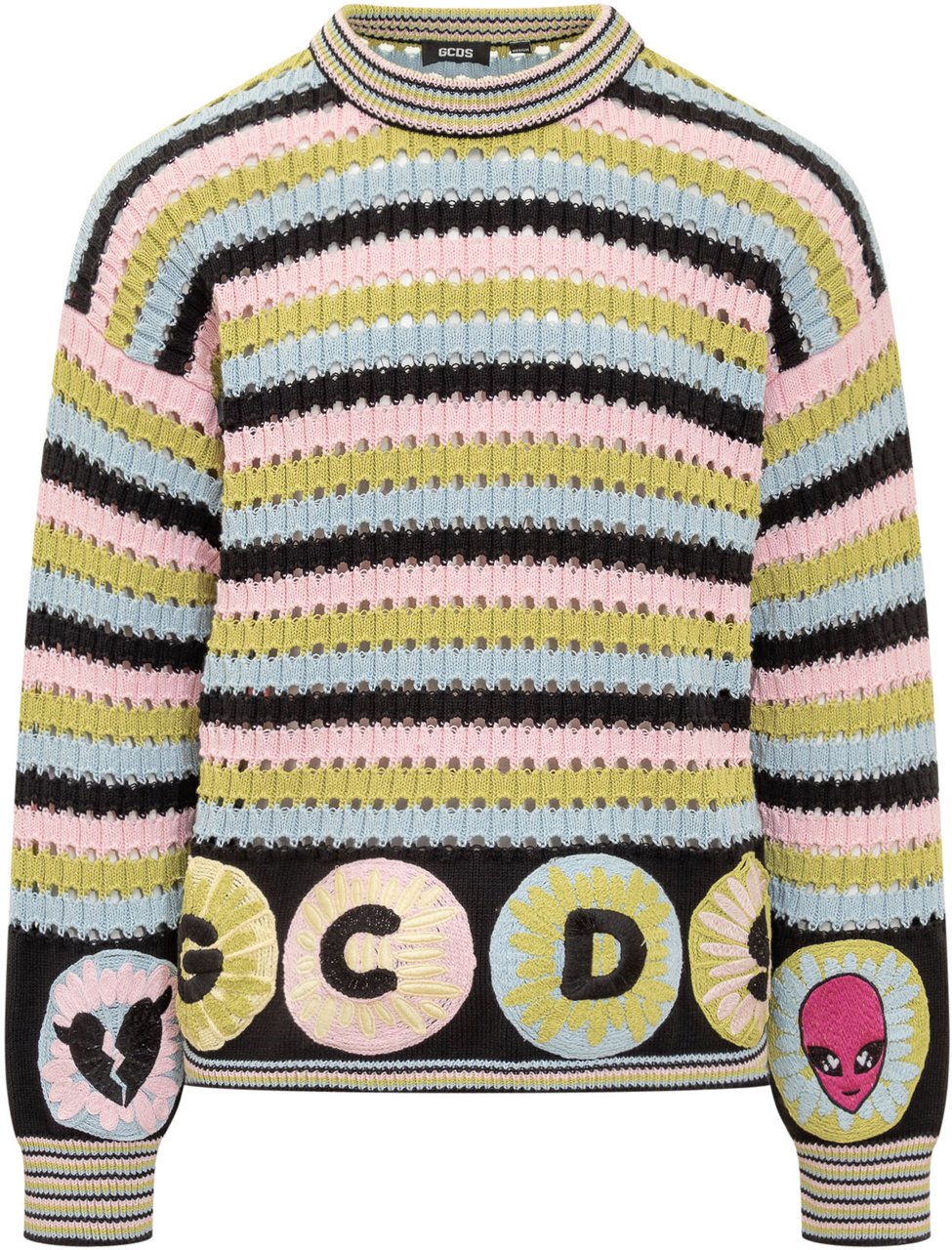 GCDS Maglione in Crochet Divers