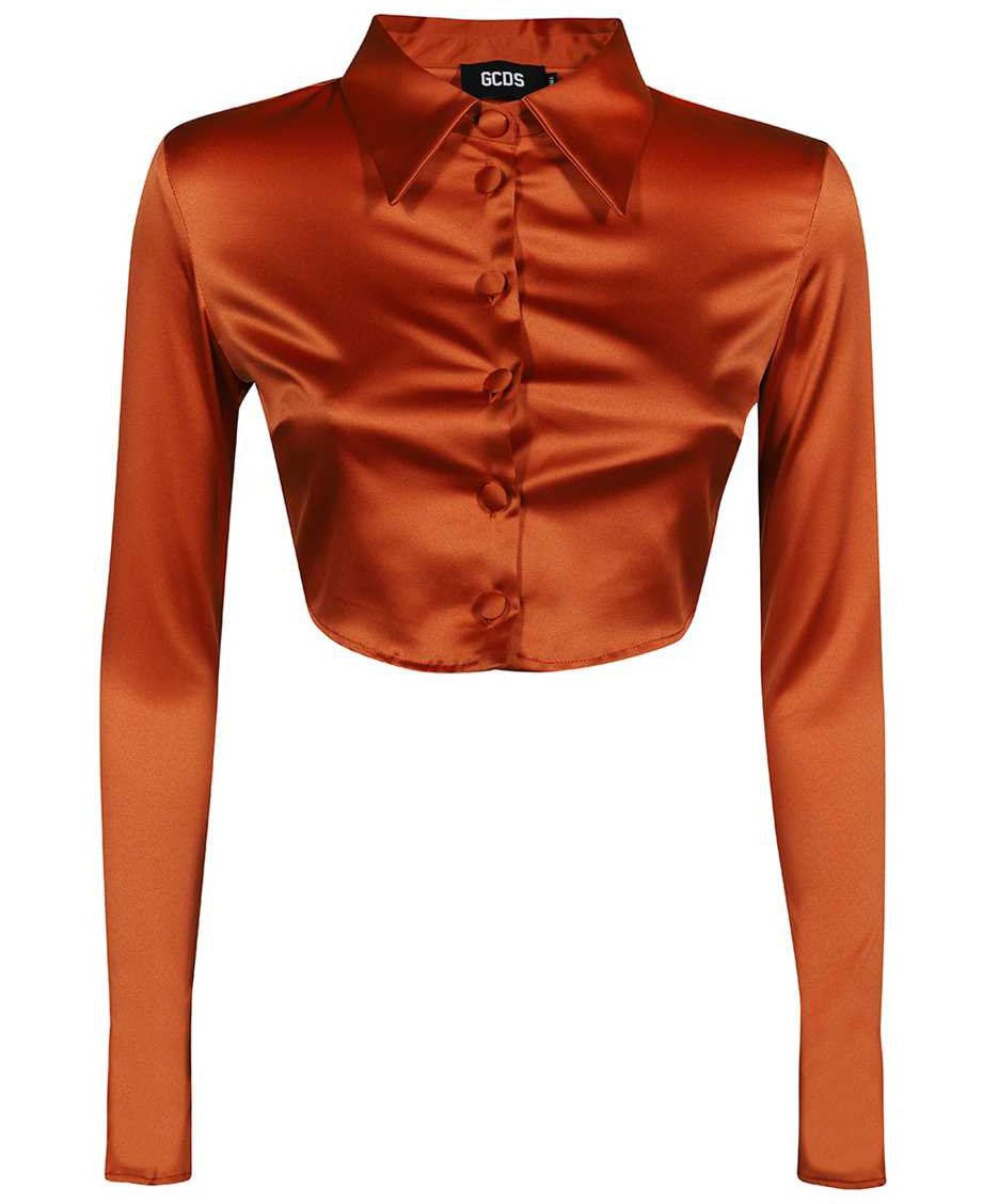 GCDS Long-sleeved shirt Bruin