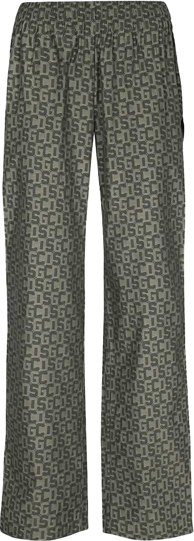 GCDS Cotton trousers Groen