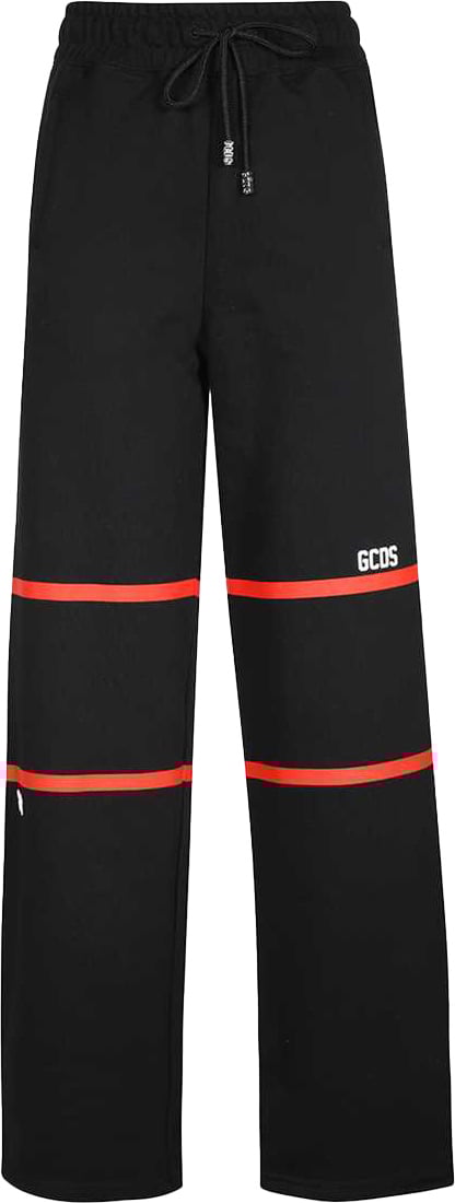GCDS Drawstring waist track pants Zwart