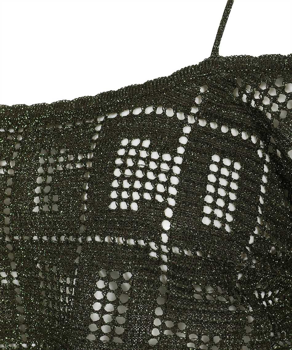 GCDS Knitted crop top Groen