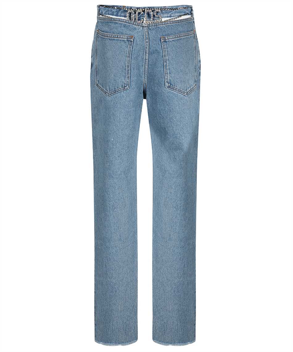 GCDS 5-pocket straight-leg jeans Blauw