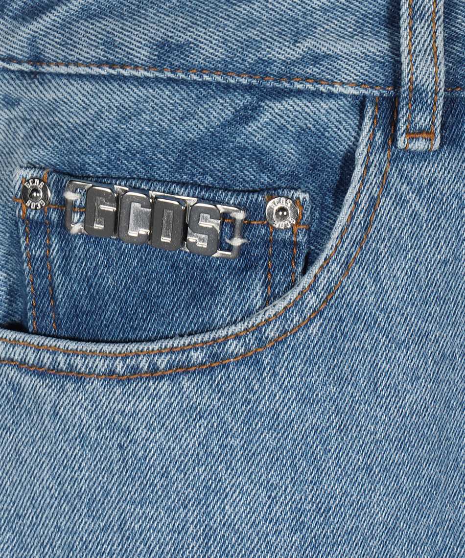 GCDS 5-pocket straight-leg jeans Blauw