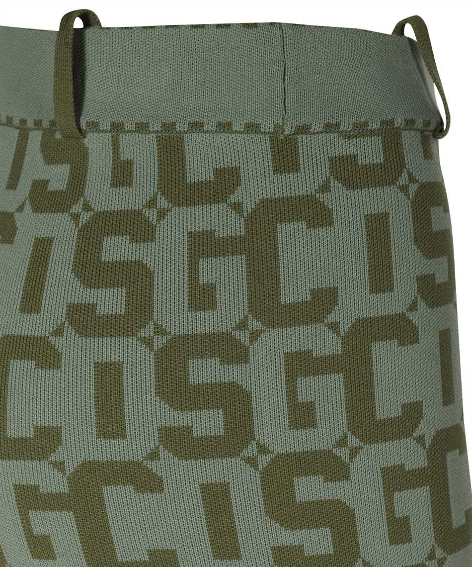 GCDS Jacquard knit leggings Groen