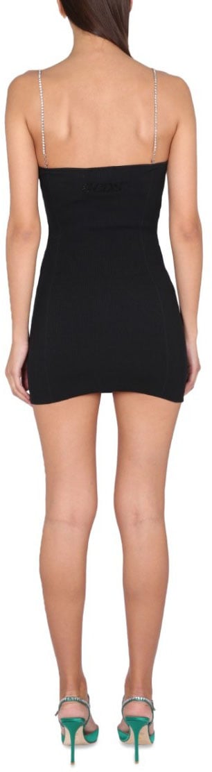 GCDS Cut-Out Mini Dress Zwart