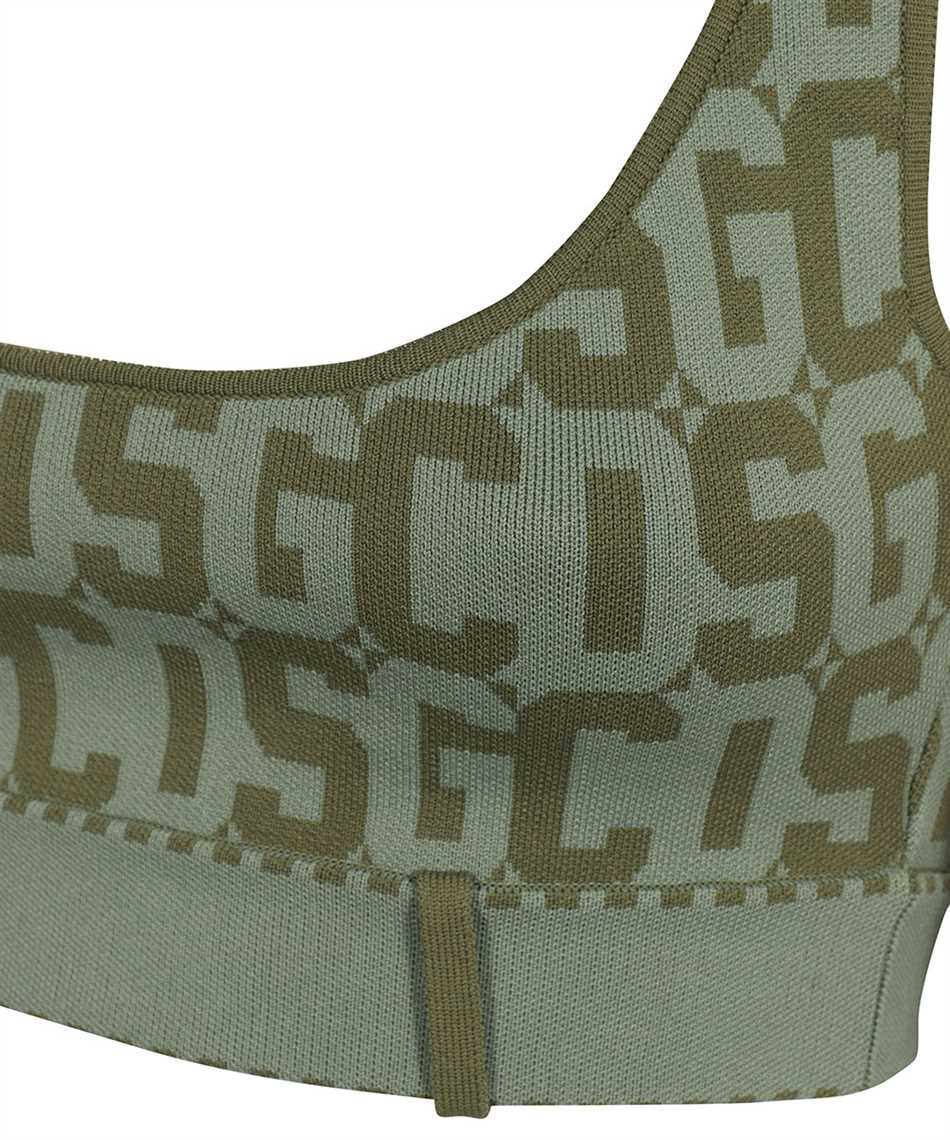 GCDS Knitted crop top Groen