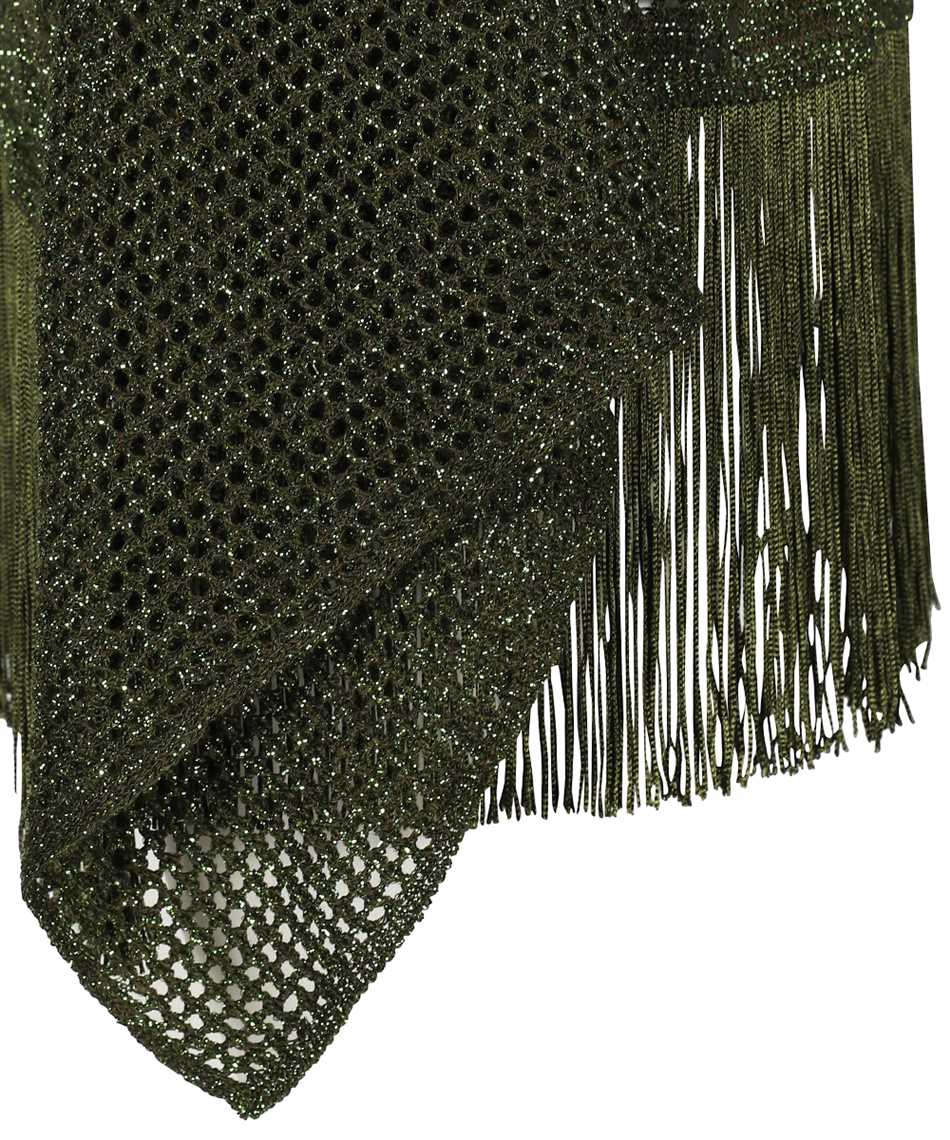 GCDS Fringed knit skirt Groen