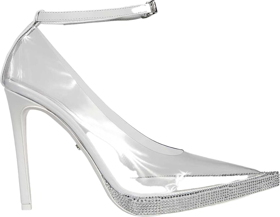 GCDS Pointy-toe pumps Wit