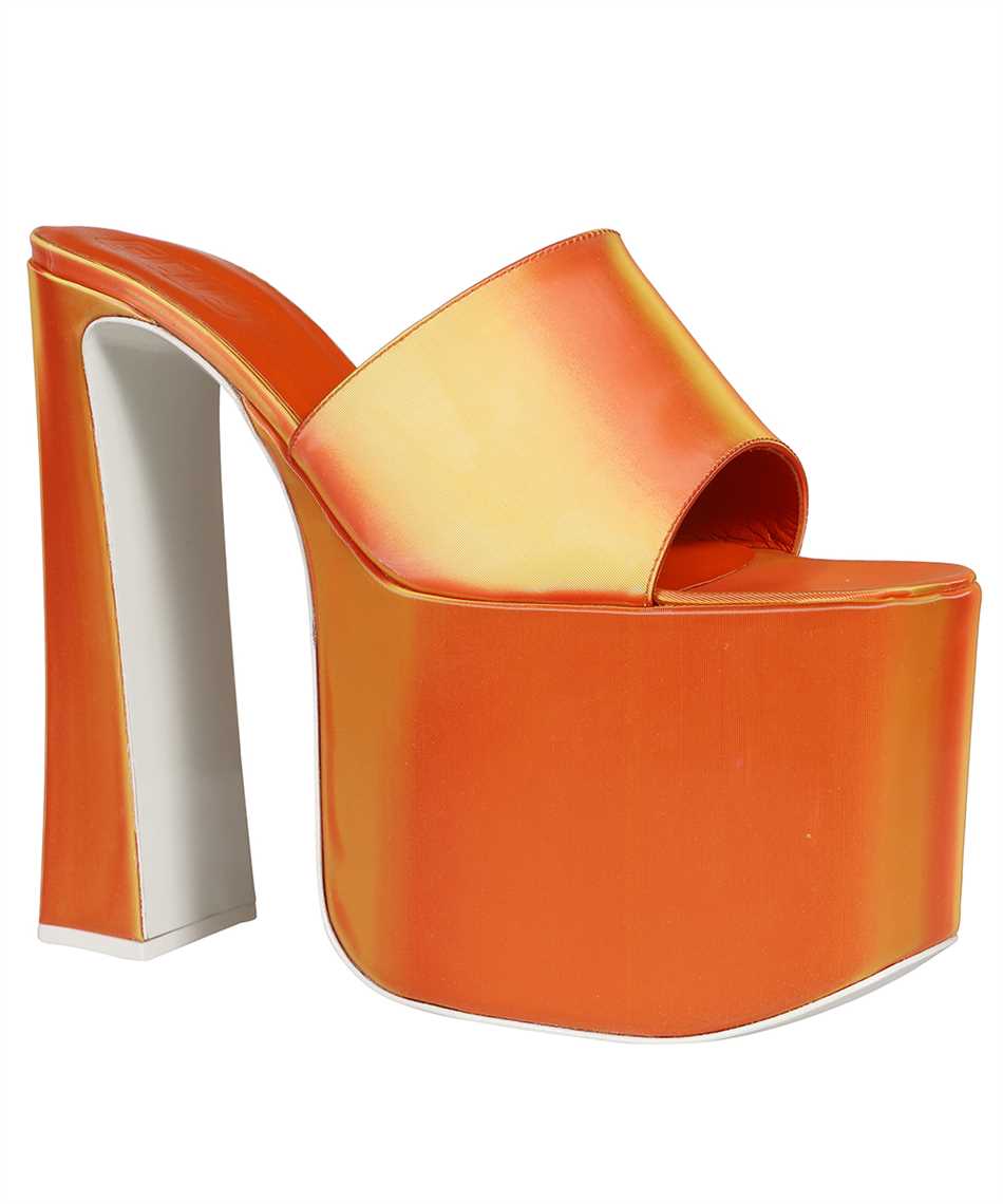 GCDS Satin mules Oranje