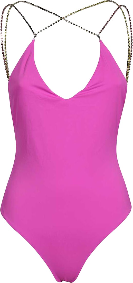 GCDS One-piece swimsuit Roze