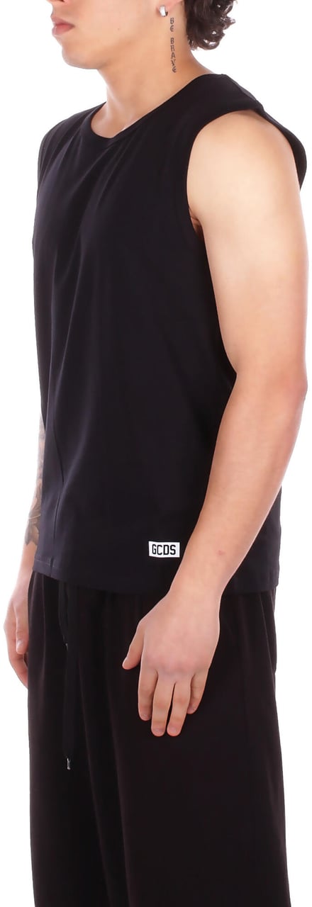 GCDS T-Shirts And Polos Black Zwart