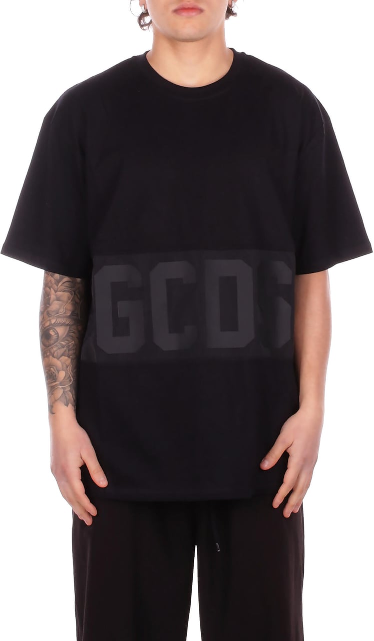 GCDS T-Shirts And Polos Black Zwart